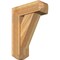 Ekena Millwork Traditional Craftsman Rough Sawn Bracket w/ Offset Brace, Western Red Cedar, 8"W x 22"D x 30"H BKT0806X22X30TRA04RWR - alternate 1